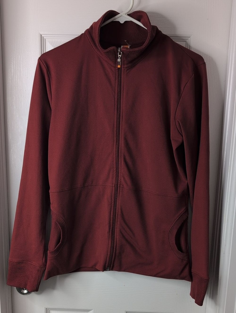 Lucy Women's Zip-Up Sweatshirt in Burnt Orange Size L